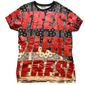 Another Hype Piece Shirt Mens Extra‎ Large Fresh Spell Out Wrap Around AOP